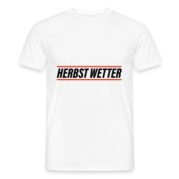 Herbst Wetter - Männer T-Shirt - Weiß - Vorne - AI Model Male 178 dark (178cm)