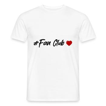 Coeur du Fan Club - T-shirt homme - blanc - Devant - AI Model Male 178 dark (178cm)