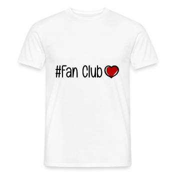 Coeur du Fan Club - T-shirt homme - blanc - Devant - AI Model Male 178 dark (178cm)