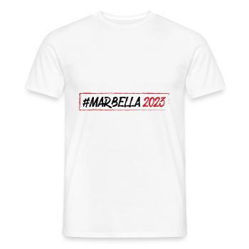 Marbella 2023 - T-shirt homme - blanc - Devant - AI Model Male 178 dark (178cm)