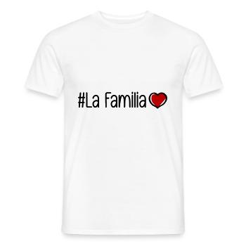 La Familia Herz - Männer T-Shirt - Weiß - Vorne - AI Model Male 178 dark (178cm)