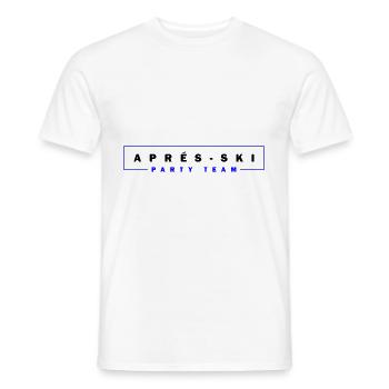 Après Ski Party Team - Men's T-Shirt - white - Front - AI Model Male 178 dark (178cm)