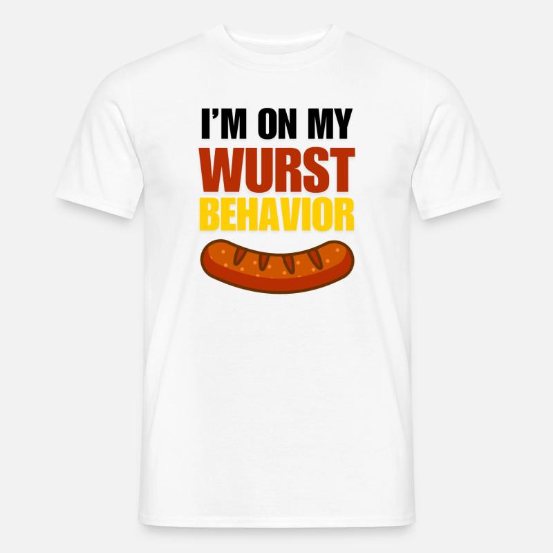 Wurst Behaviour 2 - Männer T-Shirt - Weiß