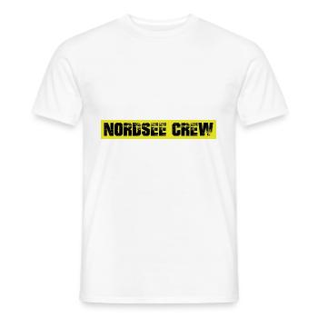 Équipage de la mer du Nord - T-shirt homme - blanc - Devant - AI Model Male 178 dark (178cm)