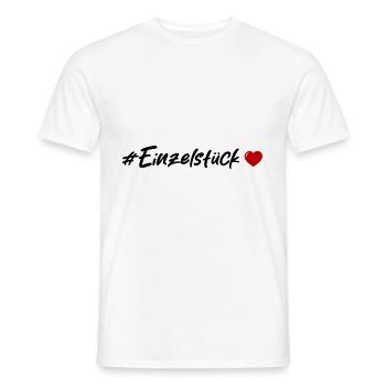 Un cœur unique en son genre - T-shirt homme - blanc - Devant - AI Model Male 178 dark (178cm)