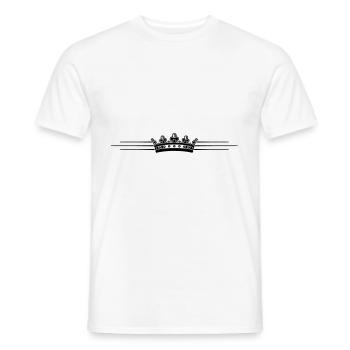 Krone Linie Design - Männer T-Shirt - Weiß - Vorne - AI Model Male 178 dark (178cm)