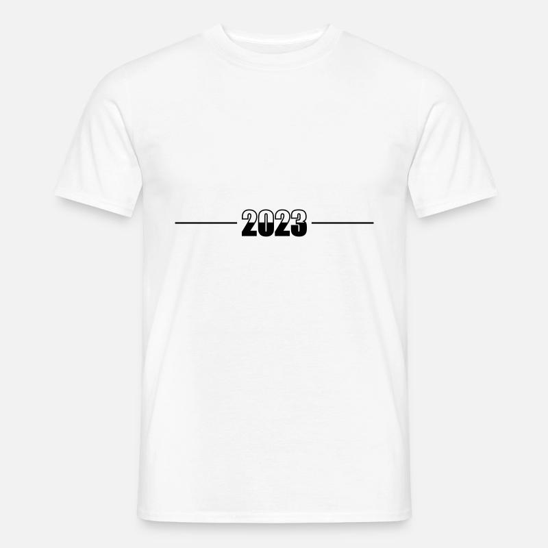 2023 Linie - Männer T-Shirt - Weiß