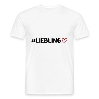 Liebling Herz - Männer T-Shirt - Weiß - Vorne - AI Model Male 178 dark (178cm)