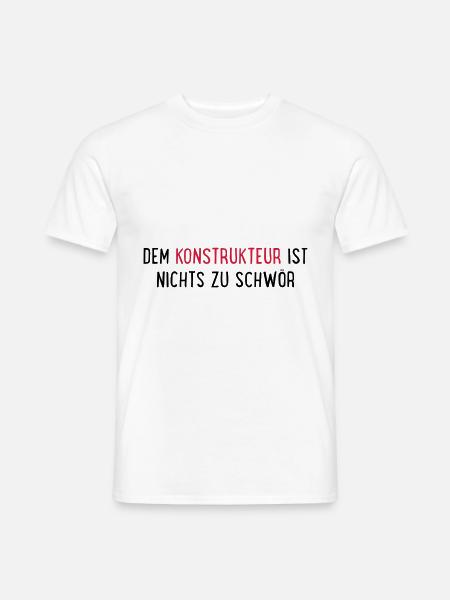 konstrukteur - Männer T-Shirt - Weiß