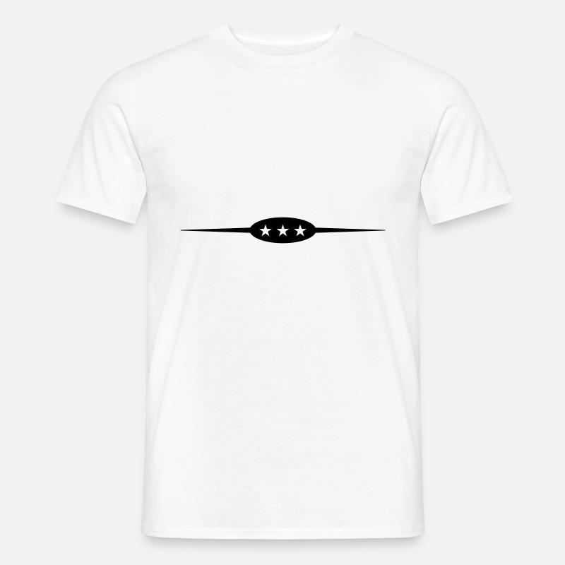 Stern Linie Element - Männer T-Shirt - Weiß