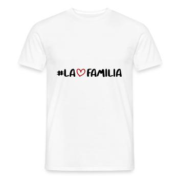 La Familia Herz - Männer T-Shirt - Weiß - Vorne - AI Model Male 178 dark (178cm)