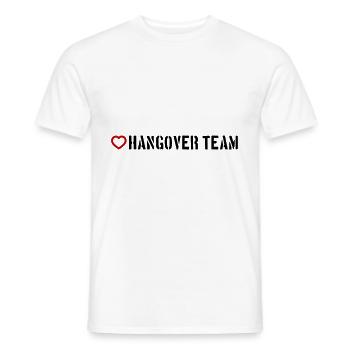 Hangover Team Heart - Men's T-Shirt - white - Front - AI Model Male 178 dark (178cm)
