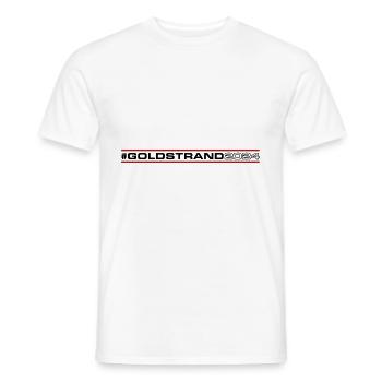 Goldstrand 2024 - Männer T-Shirt - Weiß - Vorne - AI Model Male 178 dark (178cm)