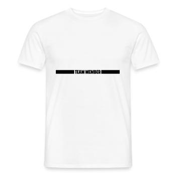 Membres de l’équipe - T-shirt homme - blanc - Devant - AI Model Male 178 dark (178cm)