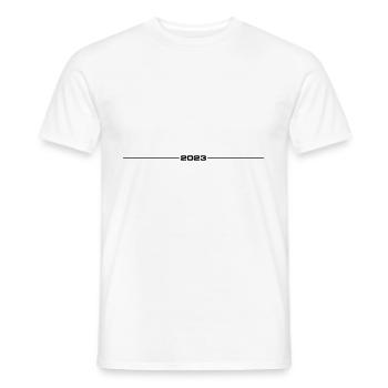 2023 Dash - Men's T-Shirt - white - Front - AI Model Male 178 dark (178cm)