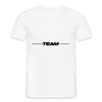 équipe - T-shirt homme - blanc - Devant - AI Model Male 178 dark (178cm)