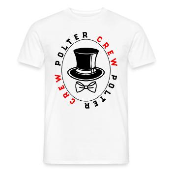 Polter Crew Engagement Wedding - Men's T-Shirt - white - Front - AI Model Male 178 dark (178cm)