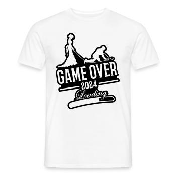 Hochzeit Loading 2024 Game Over - Männer T-Shirt - Weiß - Vorne - AI Model Male 178 dark (178cm)