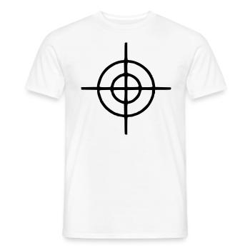 Fadenkreuz - Männer T-Shirt - Weiß - Vorne - AI Model Male 178 dark (178cm)