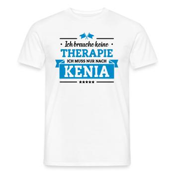 Nur nach Kenia - Männer T-Shirt - Weiß - Vorne - AI Model Male 178 dark (178cm)