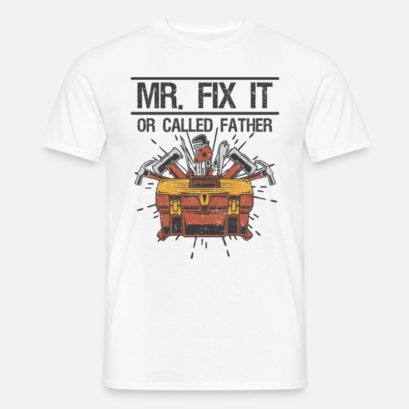 Mr Fix it - Männer T-Shirt - Weiß