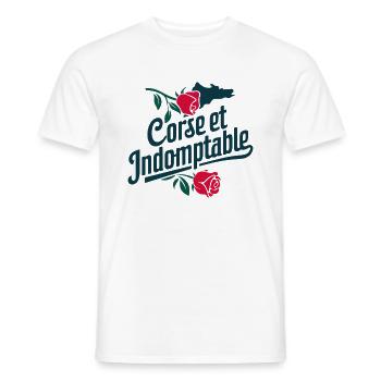 Korsika und die unbezwingbare Schönheit Natur Freiheit - Männer T-Shirt - Weiß - Vorne - AI Model Male 178 dark (178cm)