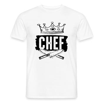 chef cuisinier - T-shirt homme - blanc - Devant - AI Model Male 178 dark (178cm)