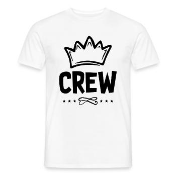 Crew - Men's T-Shirt - white - Front - AI Model Male 178 dark (178cm)