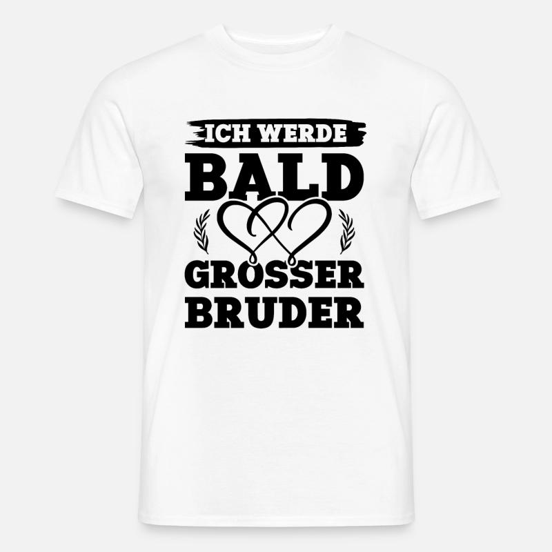 Ich werde grosser Bruder - Männer T-Shirt - Weiß