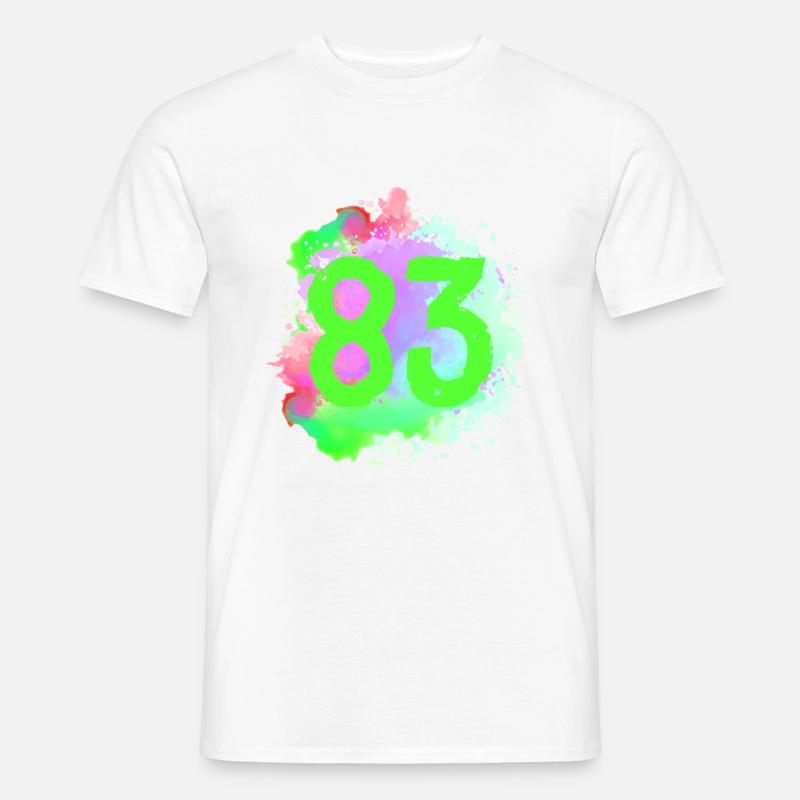 83 Nombre d’objets blob - T-shirt homme - blanc