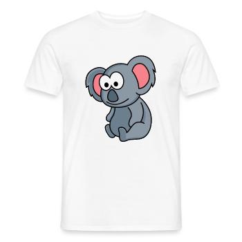 Koala Comic Tier - Männer T-Shirt - Weiß - Vorne - AI Model Male 178 dark (178cm)