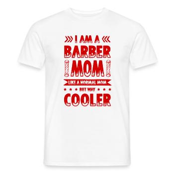 Barber Mom - Männer T-Shirt - Weiß - Vorne - AI Model Male 178 dark (178cm)