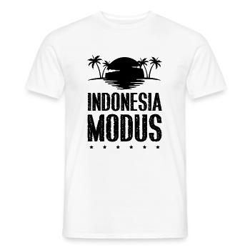 Indonesia Modus - Männer T-Shirt - Weiß - Vorne - AI Model Male 178 dark (178cm)