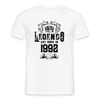 1992 legends geburtstag - Männer T-Shirt - Weiß - Vorne - AI Model Male 178 dark (178cm)