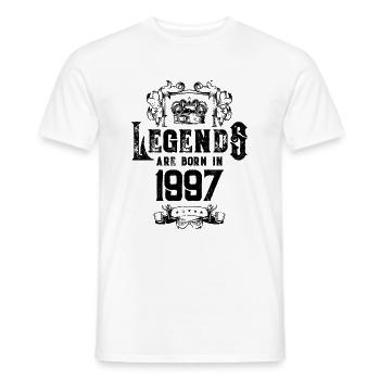 1997 legends geburtstag - Männer T-Shirt - Weiß - Vorne - AI Model Male 178 dark (178cm)