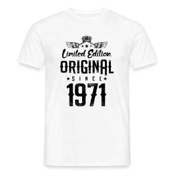 1971 limited edition - Männer T-Shirt - Weiß - Vorne - AI Model Male 178 dark (178cm)