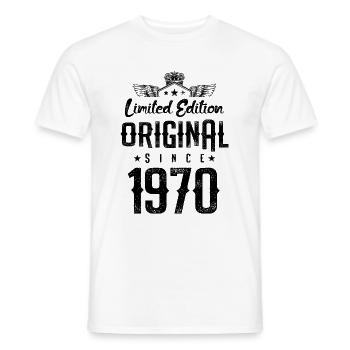 Édition limitée 1970 - T-shirt homme - blanc - Devant - AI Model Male 178 dark (178cm)