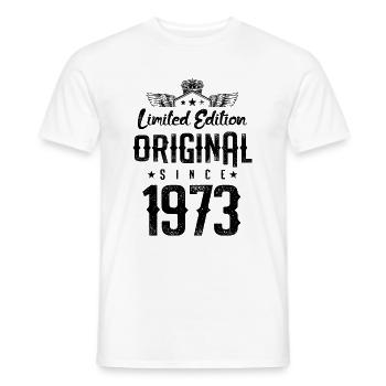Édition limitée 1973 - T-shirt homme - blanc - Devant - AI Model Male 178 dark (178cm)