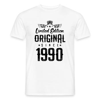 1990 limited edition - Männer T-Shirt - Weiß - Vorne - AI Model Male 178 dark (178cm)