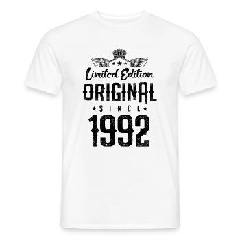 1992 limited edition - Men's T-Shirt - white - Front - AI Model Male 178 dark (178cm)