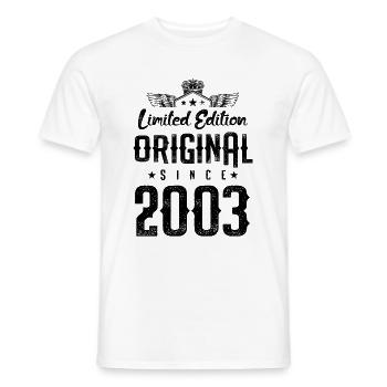 2003 limited edition - Männer T-Shirt - Weiß - Vorne - AI Model Male 178 dark (178cm)