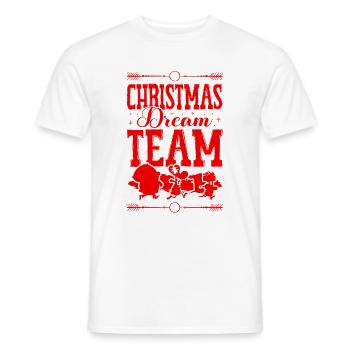 Christmas Dream team - Men's T-Shirt - white - Front - AI Model Male 178 dark (178cm)