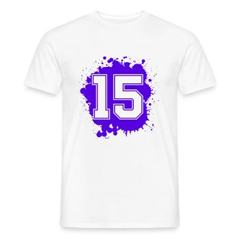 15 Nombre d’objets blob - T-shirt homme - blanc - Devant - AI Model Male 178 dark (178cm)