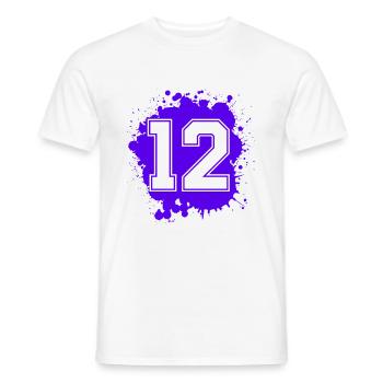 12 Nombre d’objets blob - T-shirt homme - blanc - Devant - AI Model Male 178 dark (178cm)