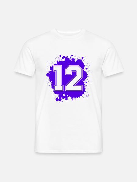 12 Number of blobs - Men's T-Shirt - white