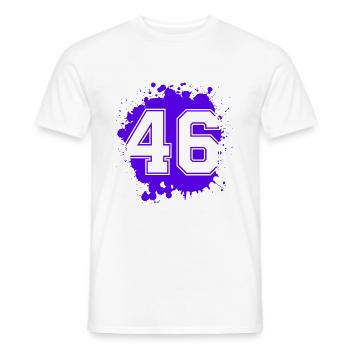 46 Nombre d’objets blob - T-shirt homme - blanc - Devant - AI Model Male 178 dark (178cm)