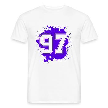97 Nombre d’objets blob - T-shirt homme - blanc - Devant - AI Model Male 178 dark (178cm)