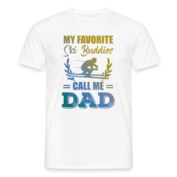 ski freund papa - Männer T-Shirt - Weiß - Vorne - AI Model Male 178 dark (178cm)