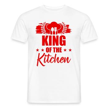 King of the kitchen - Men's T-Shirt - white - Front - AI Model Male 178 dark (178cm)