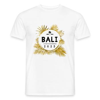 Bali 2023 Colorful - Men's T-Shirt - white - Front - AI Model Male 178 dark (178cm)